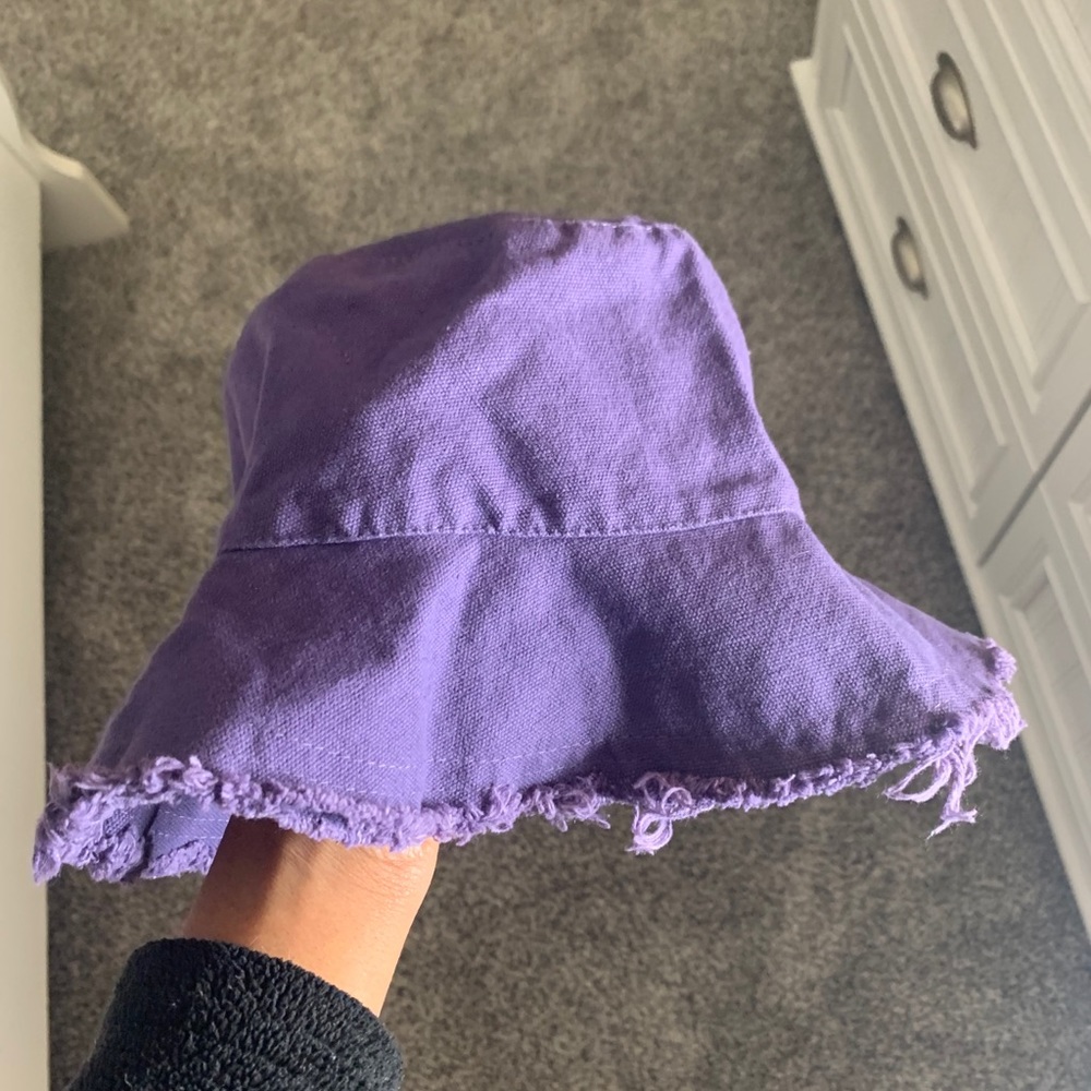 Purple bucket hat